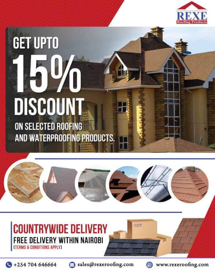 Roofing products special discount