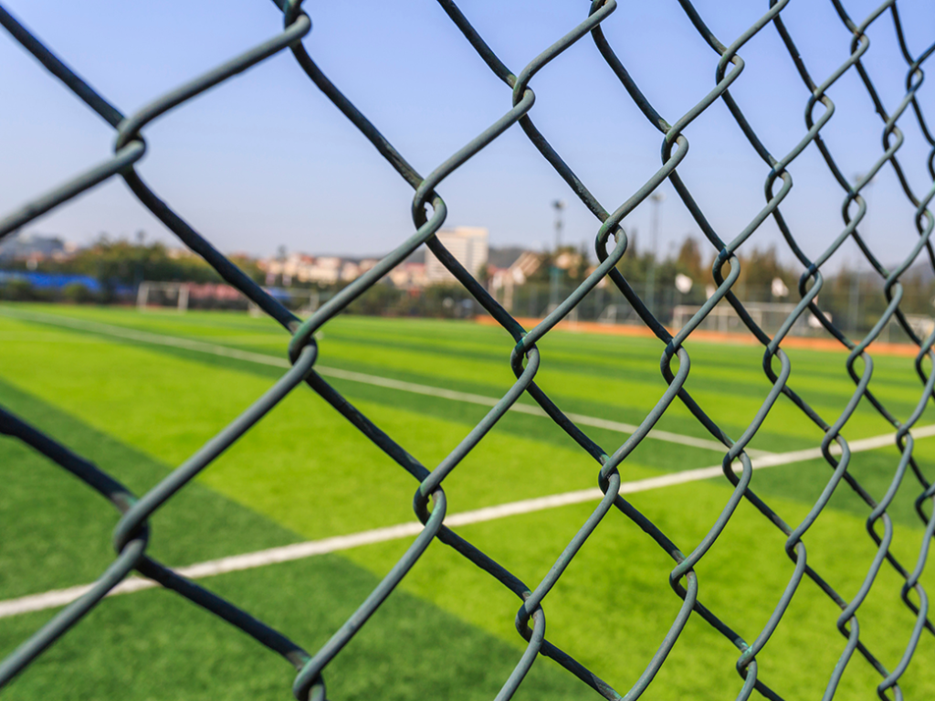 Milele Steel Chain Link Fence Installed